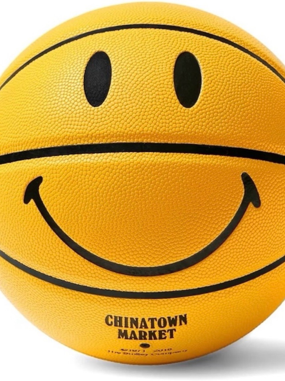 Chinatown Market Yellow Smiley Basketball